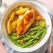 Speedy BBQ Chicken with Wedges and Garlicky Green Beans